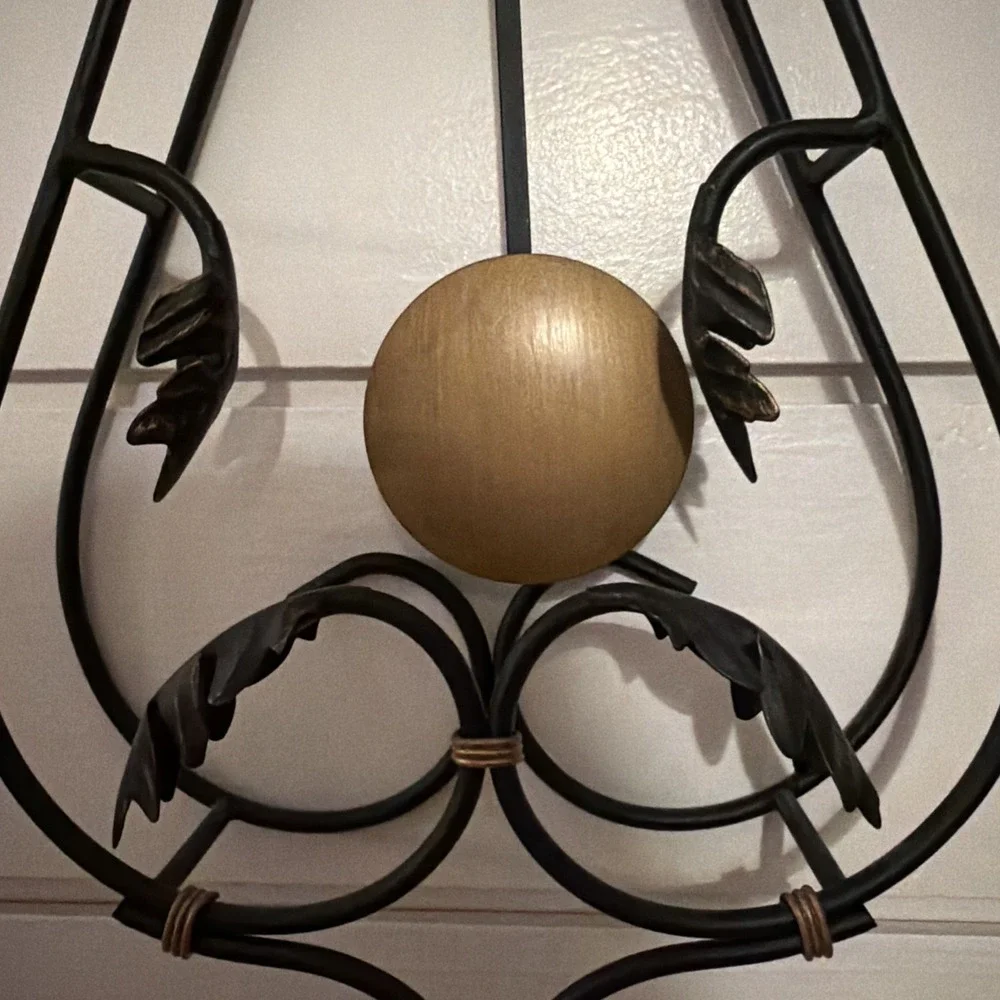 HOWARD MILLER PAULINA WROUGHT IRON WALL CLOCK 994
